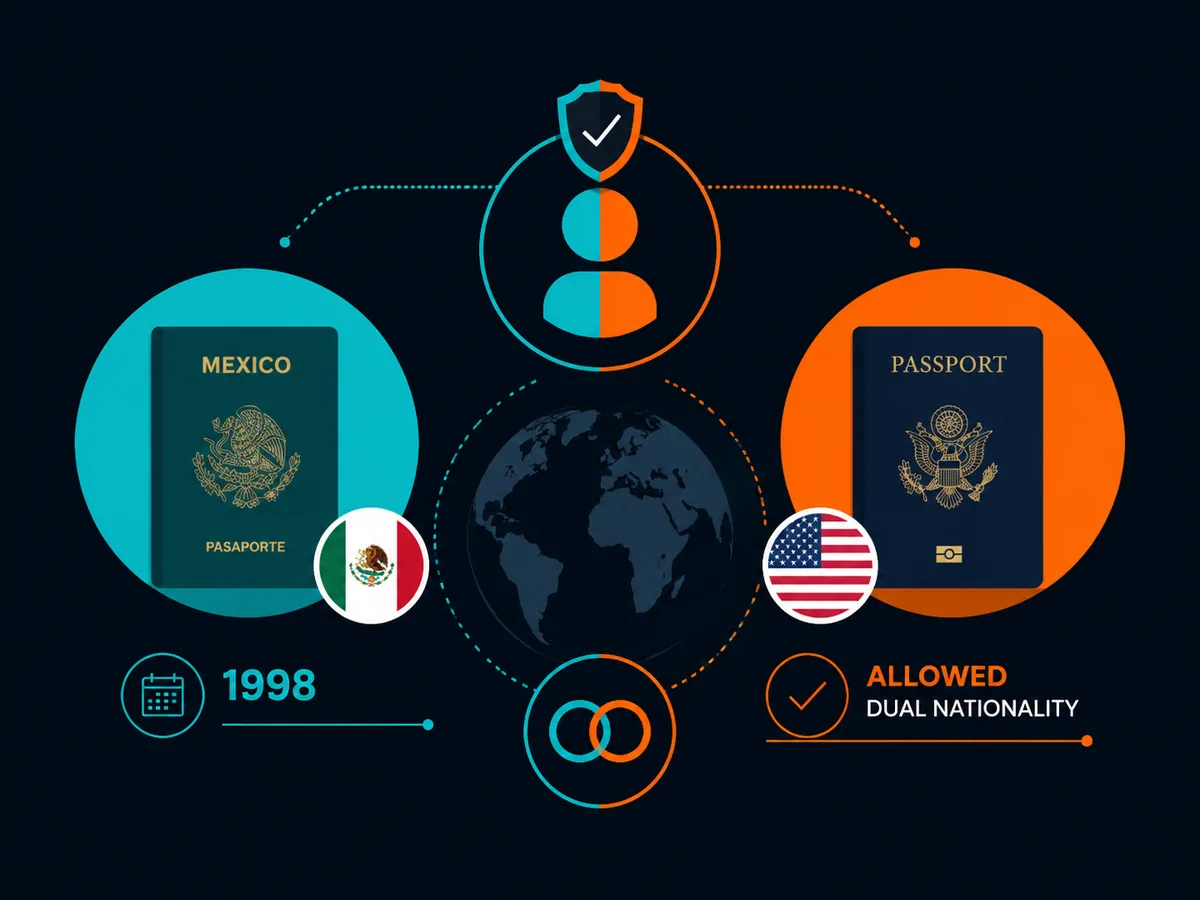 Both Mexico and the United States permit dual nationality