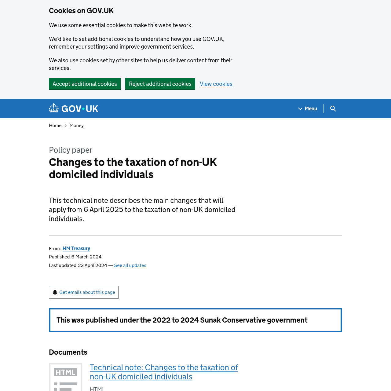 HMRC guidance page on the abolition of the non-dom regime and the new FIG rules