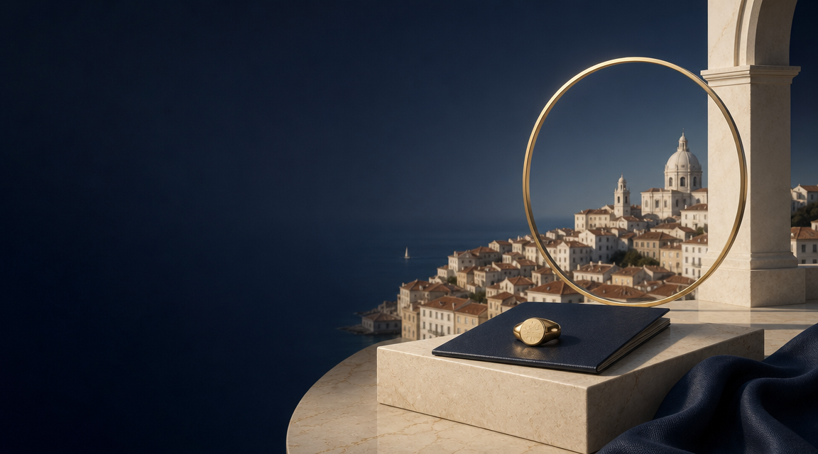 Lisbon skyline at dusk illustrating the Portuguese Golden Visa residency programme