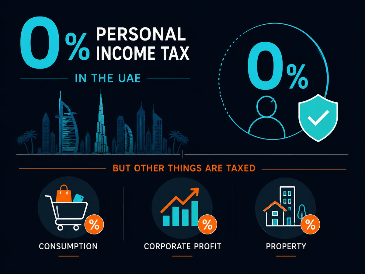 Zero percent personal income tax in the UAE